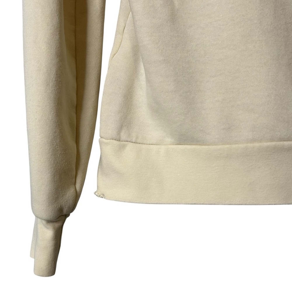 Aviator Nation Vintage Rainbow Stripe Zip Hoodie Cream USA Women’s S - Picture 6 of 16
